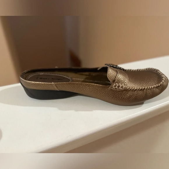 New Baretraps Pixy Slipon Gold Leather Mules. Size 11. - Picture 6 of 9